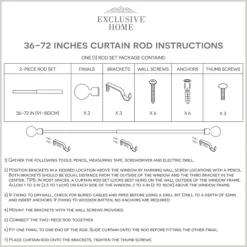 Kirkland's Home Gold Eleanor Curtain Rod Set, 72 In.- Curtain Rods & Hardware