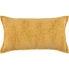 Kirkland's Home Gold Embroidered Botanical Pillow- Pillows