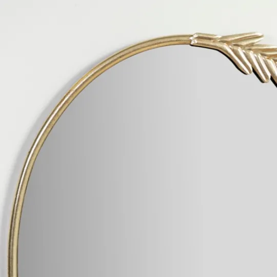 Kirkland's Home Gold Finish Oval Wreath Mirror- Decorative Mirrors