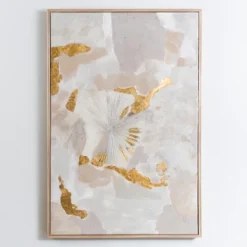 Kirkland's Home Gold Foil Patches Framed Art Print- Framed Art