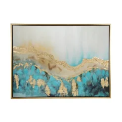 Kirkland's Home Gold Geode Slice Framed Canvas Art Print- Framed Art
