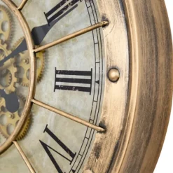 Kirkland's Home Gold Gilded Frame Round Wall Clock- Clocks