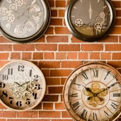 Kirkland's Home Gold Gilded Frame Round Wall Clock- Clocks