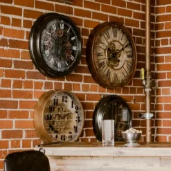Kirkland's Home Gold Gilded Frame Round Wall Clock- Clocks