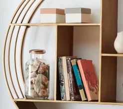 Kirkland's Home Gold Industrial Circular Metal Shelf- Shelves