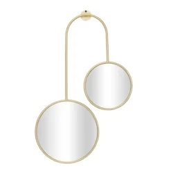 Kirkland's Home Gold Ingrid Metal Modern Wall Mirror- Decorative Mirrors