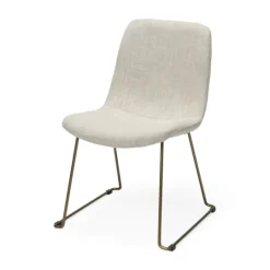 Kirkland's Home Gold Iron And Fabric Dining Chairs, Set Of 2- Dining Chairs