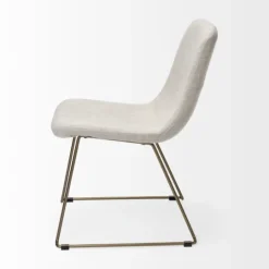 Kirkland's Home Gold Iron And Fabric Dining Chairs, Set Of 2- Dining Chairs