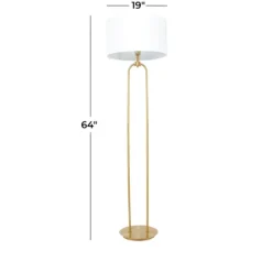 Kirkland's Home Gold Iron Arch Base Floor Lamp- Floor Lamps