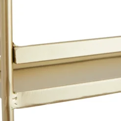 Kirkland's Home Gold Iron Frame Wall Shelf With Hooks- Wall Storage