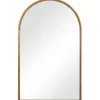 Kirkland's Home Gold Leaf Thin Arch Frame Mirror- Decorative Mirrors
