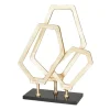 Kirkland's Home Gold Marble Layered Geometric Loops Statue- Statues & Figurines