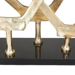 Kirkland's Home Gold Marble Layered Geometric Loops Statue- Statues & Figurines