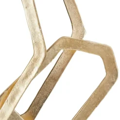 Kirkland's Home Gold Marble Layered Geometric Loops Statue- Statues & Figurines