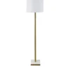 Kirkland's Home Gold Metal And Marble Base Floor Lamp- Floor Lamps