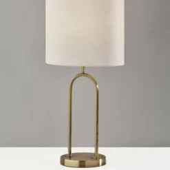 Kirkland's Home Gold Metal Arched Table Lamp- Table Lamps