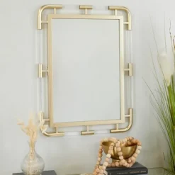 Kirkland's Home Gold Metal Brielle Wall Mirror- Decorative Mirrors