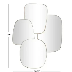 Kirkland's Home Gold Metal Caspian Wall Mirror- Decorative Mirrors
