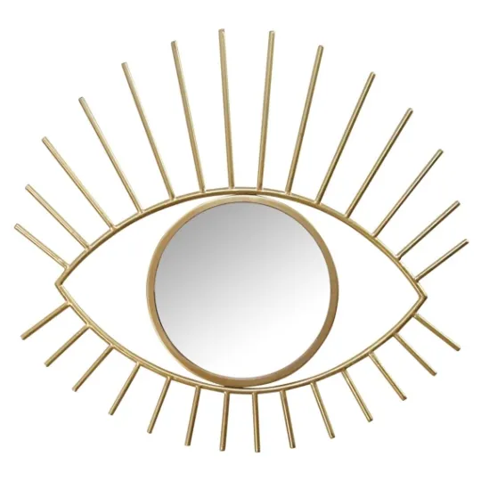 Kirkland's Home Gold Metal Eye Wall Mirror- Decorative Mirrors