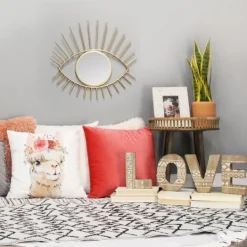 Kirkland's Home Gold Metal Eye Wall Mirror- Decorative Mirrors