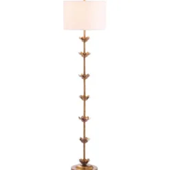 Kirkland's Home Gold Metal Floral Petals Floor Lamp- Floor Lamps