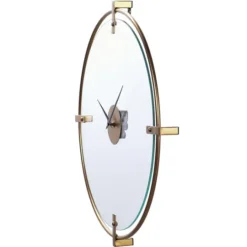 Kirkland's Home Gold Metal Frame Glass Face Wall Clock- Clocks