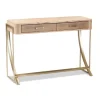 Kirkland's Home Gold Metal Frame Two-Drawer Console Table- Console Tables