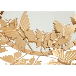 Kirkland's Home Gold Metal Layered Butterflies Framed Mirror- Decorative Mirrors