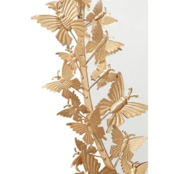 Kirkland's Home Gold Metal Layered Butterflies Framed Mirror- Decorative Mirrors