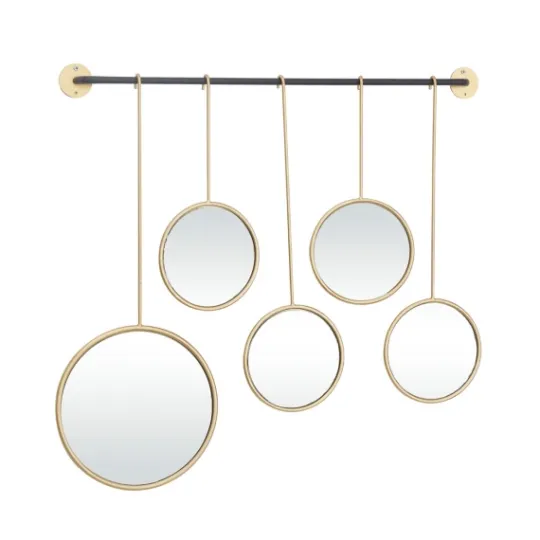 Kirkland's Home Gold Metal Ophelia Hanging Wall Mirror- Decorative Mirrors
