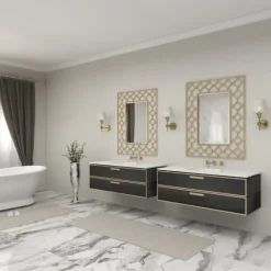 Kirkland's Home Gold Metal Quatrefoil Frame Mirror- Decorative Mirrors