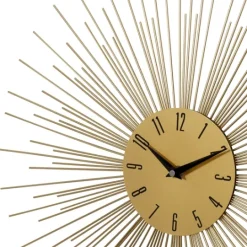 Kirkland's Home Gold Metal Sunburst Wall Clock- Clocks
