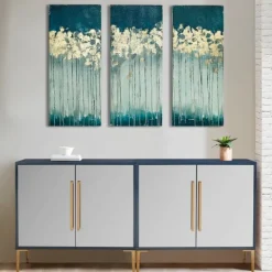 Kirkland's Home Gold Midnight Forest Canvas Art Prints, Set Of 3- Canvas Art