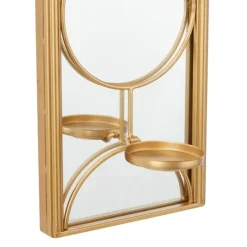 Kirkland's Home Gold Mirrored Geometric Sconce- Sconces