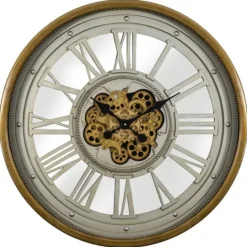 Kirkland's Home Gold Moving Gears Open Wall Clock- Clocks