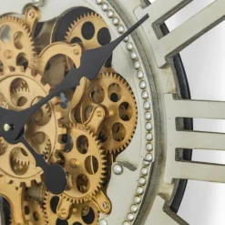 Kirkland's Home Gold Moving Gears Open Wall Clock- Clocks