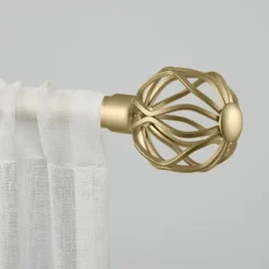 Kirkland's Home Gold Open Sphere Curtain Rod, 120 In.- Curtain Rods & Hardware