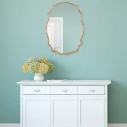 Kirkland's Home Gold Ornate Scalloped Mirror- Decorative Mirrors