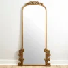 Kirkland's Home Gold Ornate Scroll Bordeaux Leaner Mirror- Decorative Mirrors