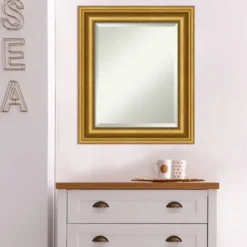 Kirkland's Home Gold Patina Scalloped Frame Mirror- Decorative Mirrors