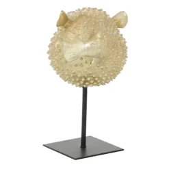 Kirkland's Home Gold Puffer Fish Sculpture- Statues & Figurines