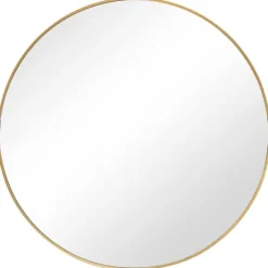 Kirkland's Home Gold Round Simple Frame Large Wall Mirror- Framed Mirrors