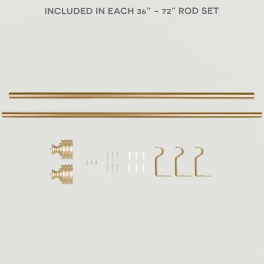 Kirkland's Home Gold Stacked Cylinder Curtain Rod, 72 In.- Curtain Rods & Hardware