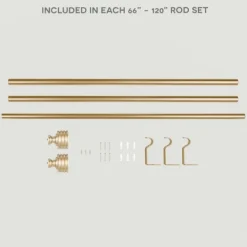 Kirkland's Home Gold Stacked Cylinder Curtain Rod, 120 In.- Curtain Rods & Hardware