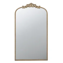 Kirkland's Home Gold Studded Scroll Arched Mirror, 42 In.- Decorative Mirrors