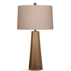 Kirkland's Home Gold Tapered Hexagon Table Lamp- Table Lamps