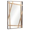 Kirkland's Home Gold Tilted Abstract Framed Mirror- Framed Mirrors