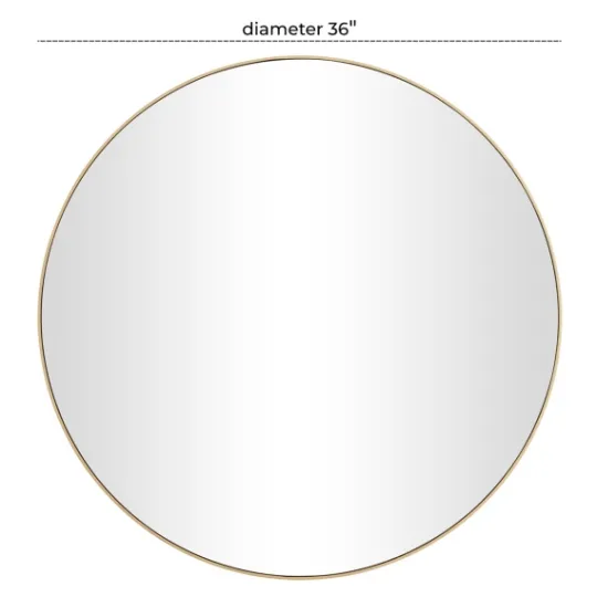 Kirkland's Home Gold Wood Round Frame Mirror- Decorative Mirrors