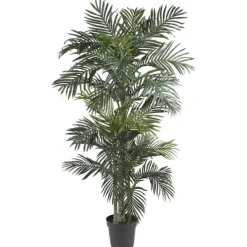 Kirkland's Home Golden Cane Palm Silk Tree, 6.5 Ft.- Trees & Topiaries