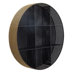 Kirkland's Home Golden Dots Circle Cubbies Wall Shelf- Shelves